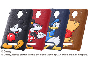 【AQUOS PHONE Xx 302SH/Disney Mobile on SoftBank DM016SH】ディズニー・ポップアップ・レザージャケット（合皮タイプ）【生産終了】