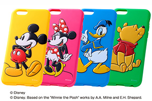 【Apple iPhone 6／iPhone 6s】ディズニー・3Dレリーフ・ソフトジャケット(カラー)【生産終了】