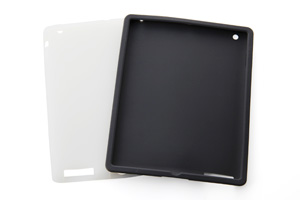 【Apple iPad 2（2011年3月発表モデル）】スリップガード・シリコンジャケット