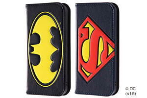【Apple iPhone SE/iPhone 5s/iPhone 5】バットマン スーパーマン 手帳型ケース ポップアップ