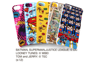 【Apple iPhone SE/iPhone 5s/iPhone 5】バットマン、スーパーマン、トゥイーティー、トム＆ジェリー、ジャスティスリーグコレジャナイ・キャラクター・シェルジャケット【生産終了】