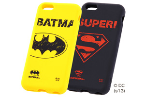 【Apple iPhone 5c】バットマン、スーパーマン・キャラクター・シリコンジャケット