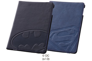 【Apple iPad Air】バットマン、スーパーマン・レザージャケット(合皮タイプ)