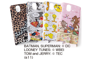 【Xperia? ray】バットマン、スーパーマン、トゥイーティー、ジェリーとリトルフレンズ・キャラクター・シェルジャケット【生産終了】