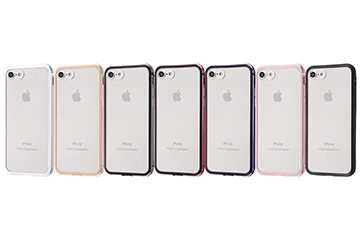 【 iPhone SE（第3世代） / Apple iPhone SE（第2世代）/iPhone 8/iPhone 7】アルミバンパー＋背面パネル(クリア)